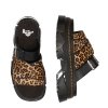 Sandały Dr. Martens MATTISON SLIDE Light Tan Mini Leopard Spot Hair On 41110200
